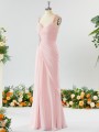 Sheath/Column Timeless Straps Floor-Length Chiffon Mother of the Bride Dress With Beading